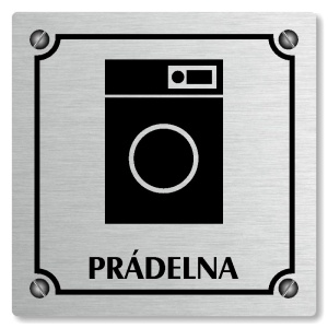 Prádelna, 100x100mm, stříbrná, Kansas